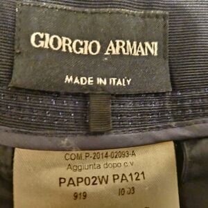 Giorgio Armani, Black Label, Navy Trousers, Size 42